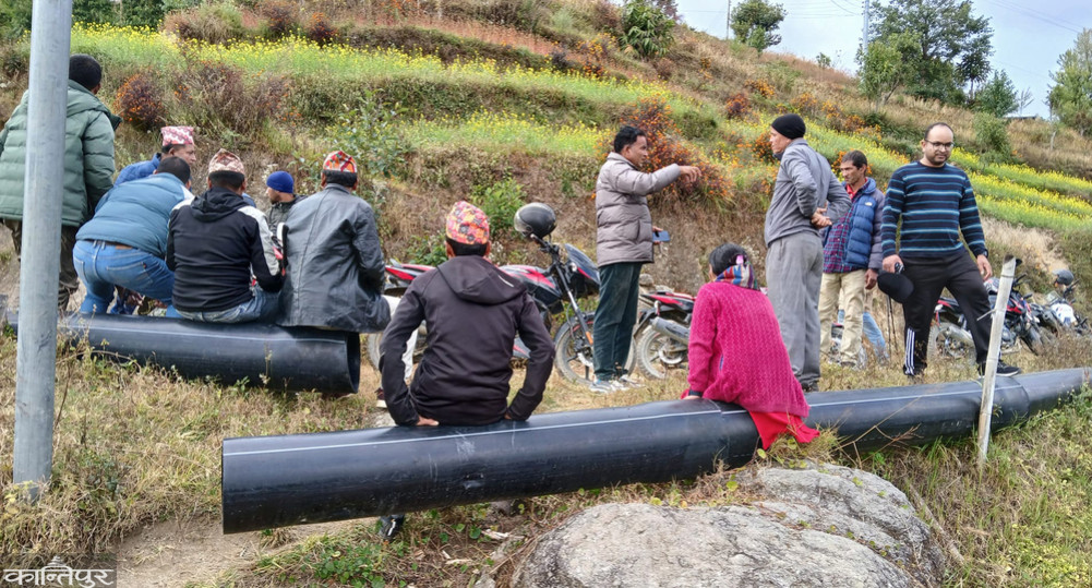 The work on the irrigation scheme was stopped again