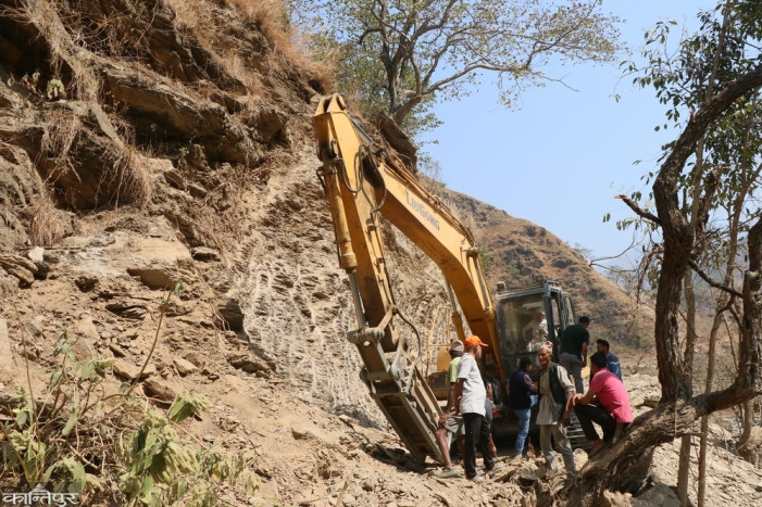 Ahale-Regmitar road construction in final stage