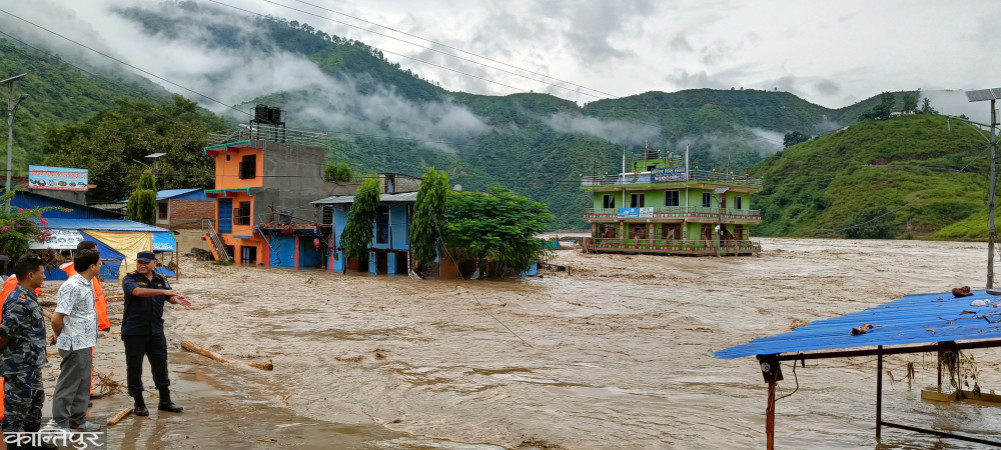 Hundreds of houses flooded, all three highways blocked