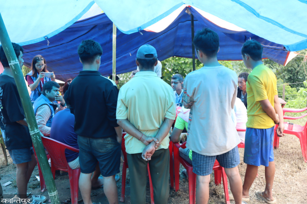 Dandagaon shaking with bomb blast