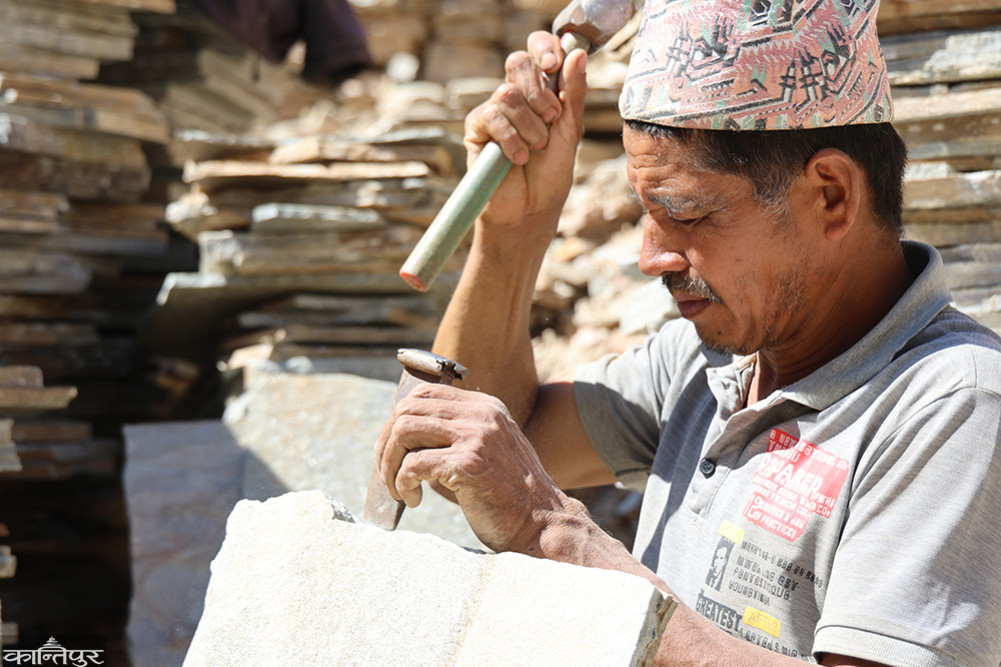 Employment provided by quarrying