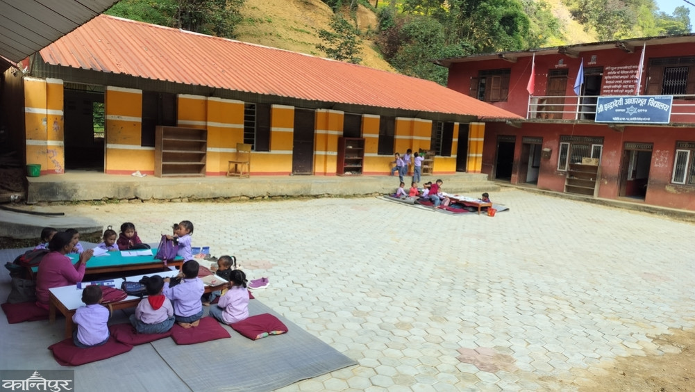 School opened, no place to teach