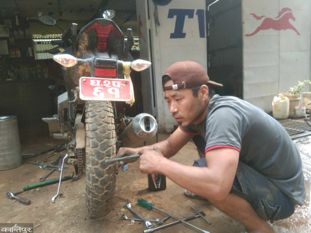 Nirmal became self-employed in automobiles