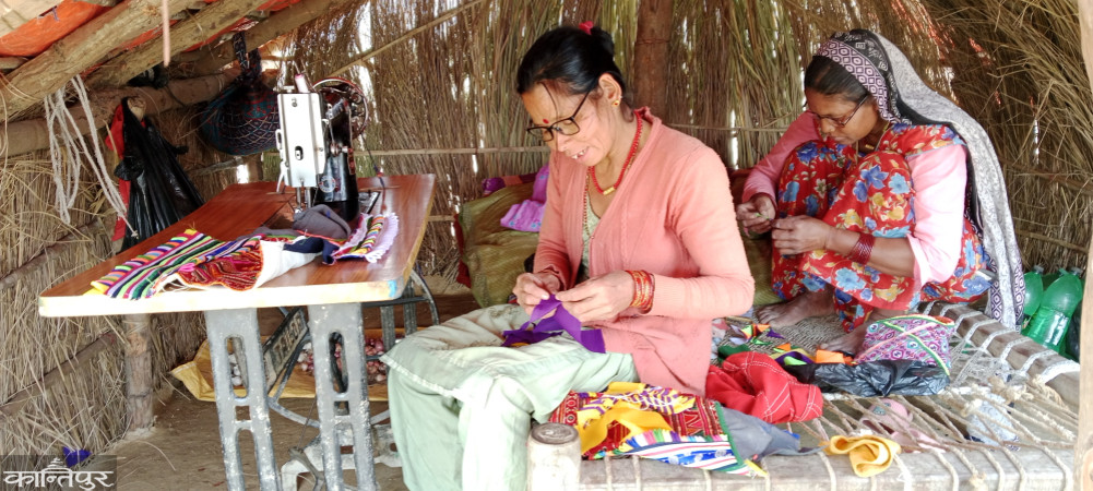 Self employment with skills learned from mother