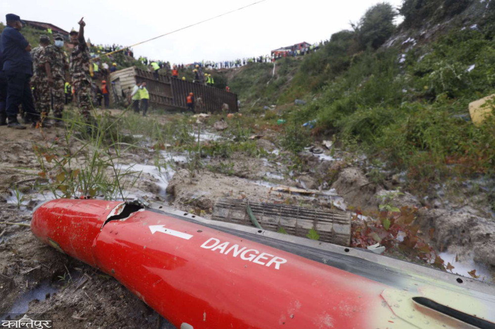 Sourya's ship was flying to Pokhara for repairs