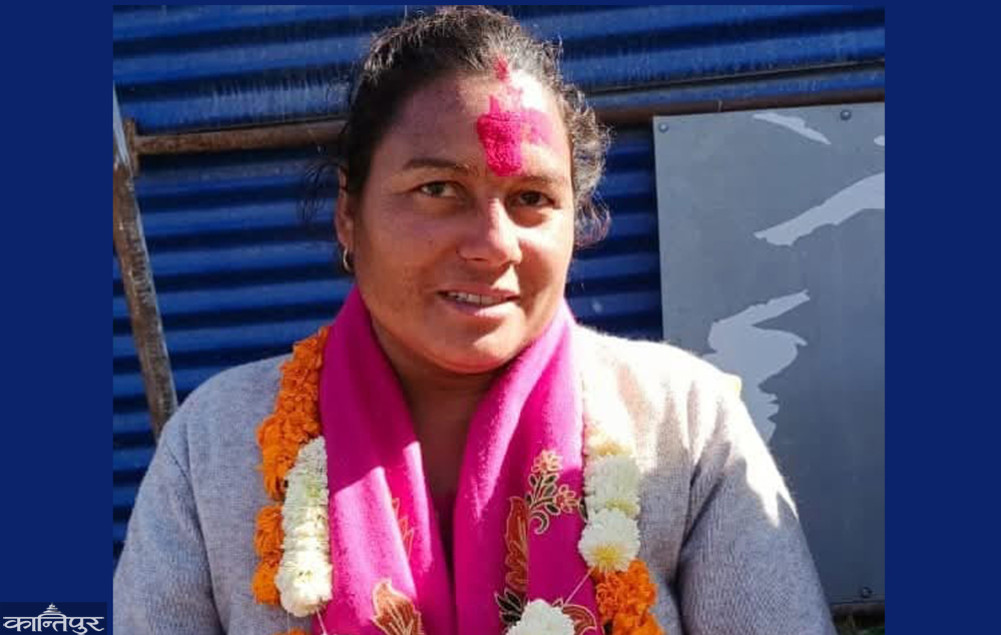 UML's Bhandari won the Swamikartik rural municipality vice chairmanship
