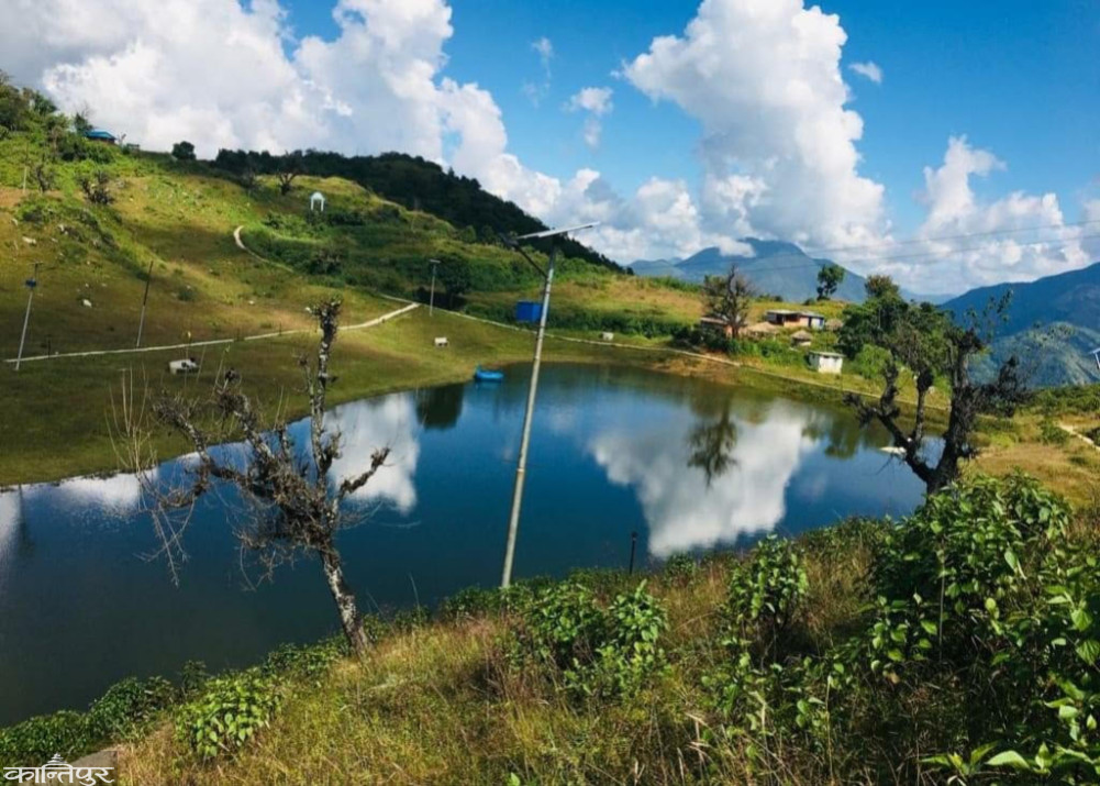Domestic tourists growing at Timure lake in Gulmi