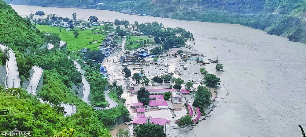 Floods caused a lot of damage in Bagmati and Koshi