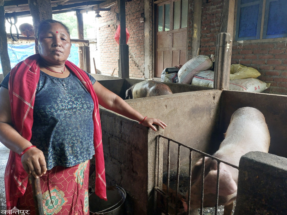 The farmer returned the estranged husband