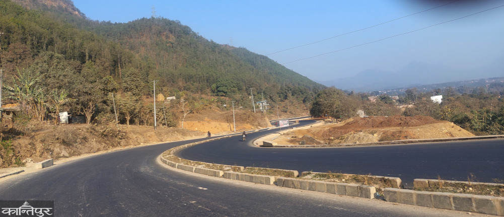 The highway boundary was reduced to protect the houses of Damauli