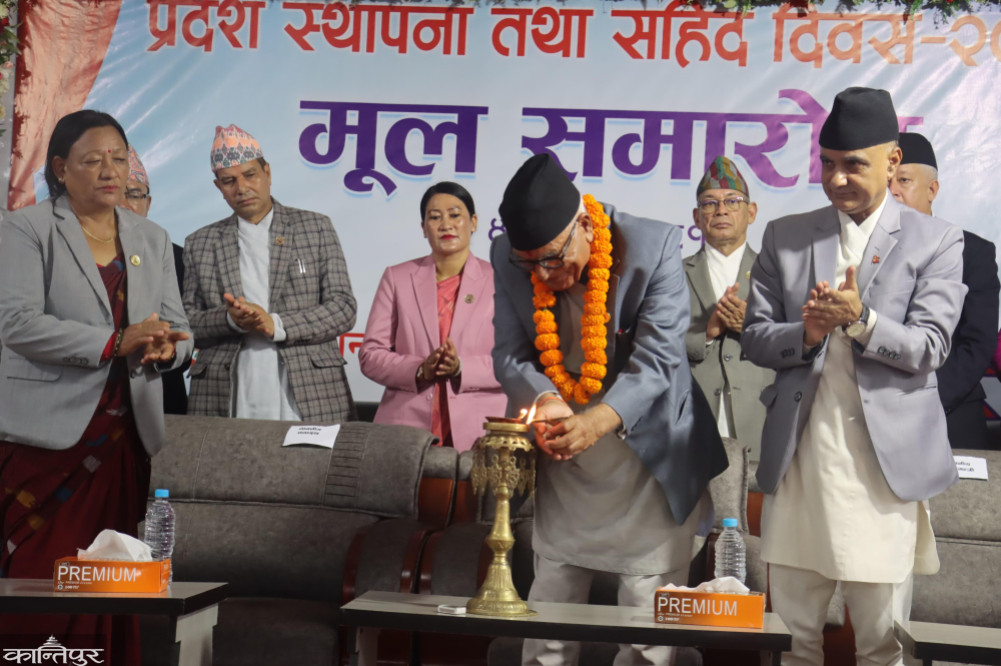 We provide employment to the families of the martyrs who lost their lives in the movement: Chief Minister Kandel