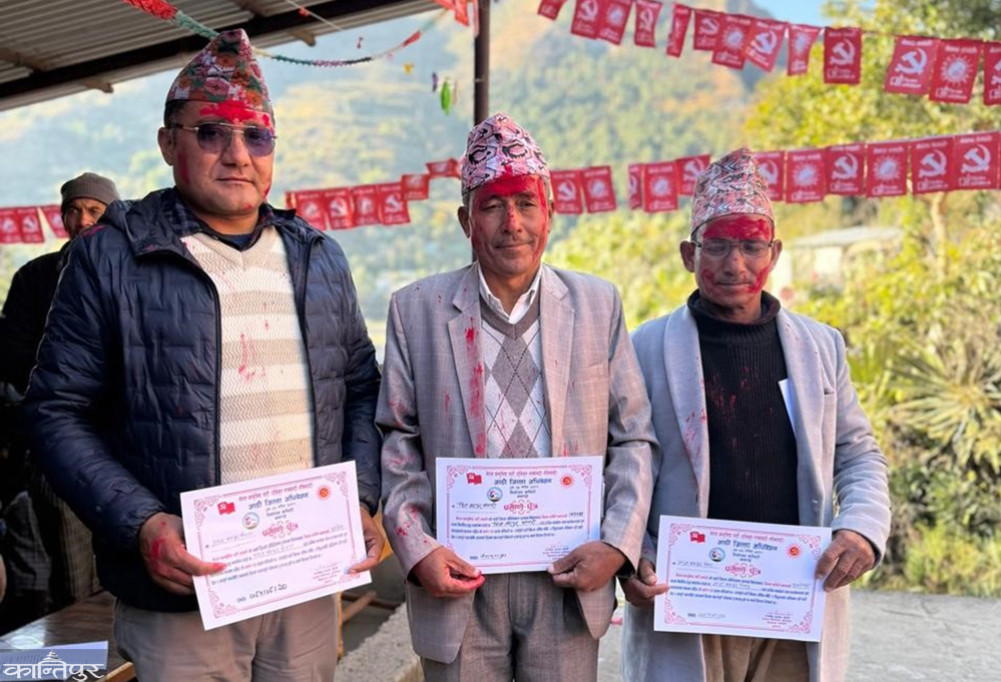 After 5 years, UML Bajhang convention, Dil Bahadur Bhandari was elected as the president