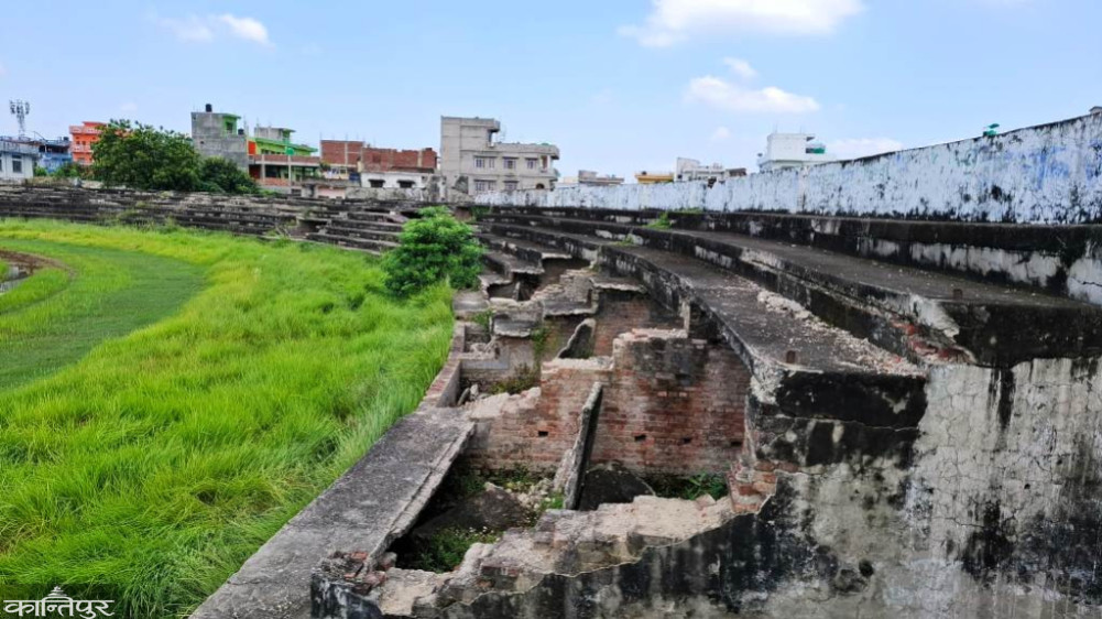 Narayani Stadium in neglect