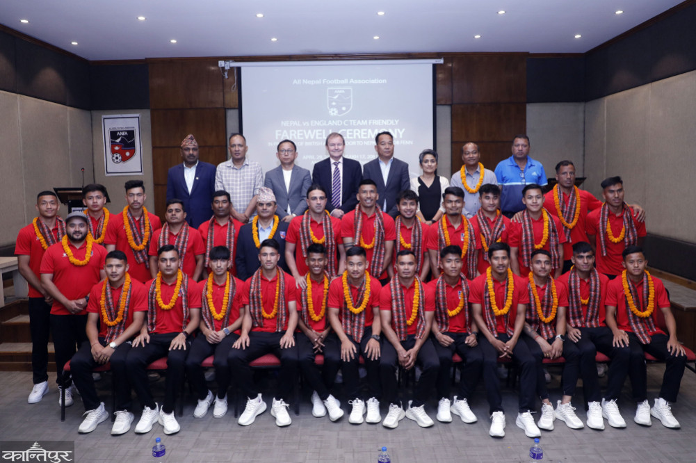 Farewell to Nepali football team going to UK