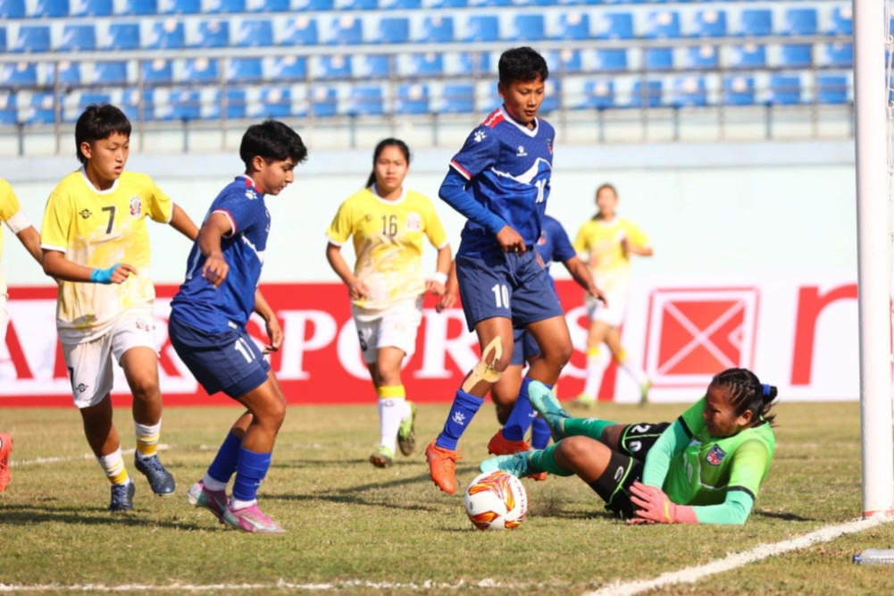 Nepal and Bhutan draw in Women's U-19