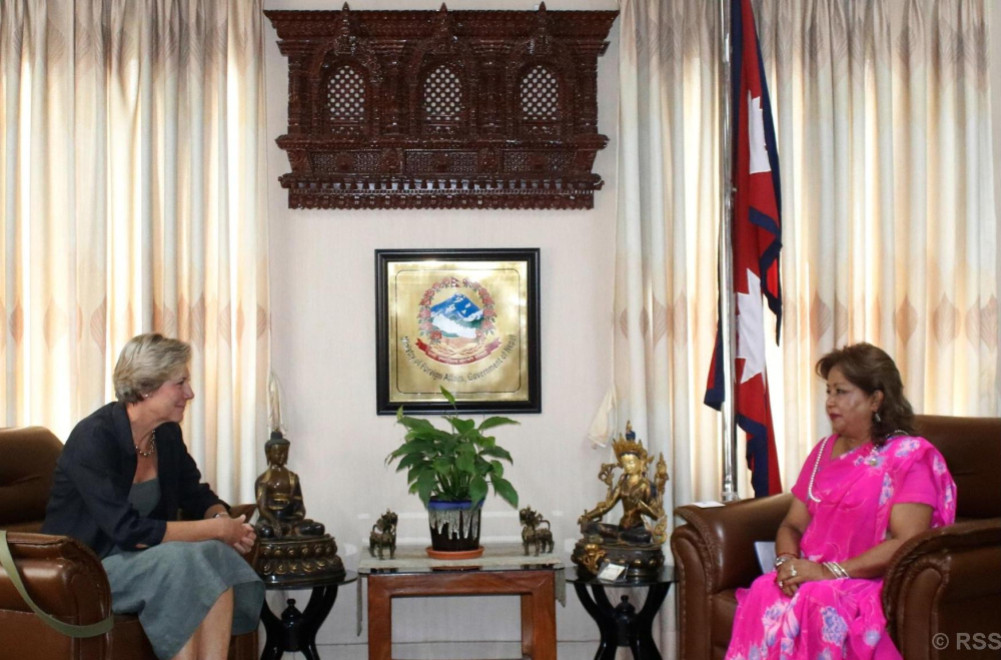 Courtesy meeting of Ambassador of European Union with Foreign Minister Rana