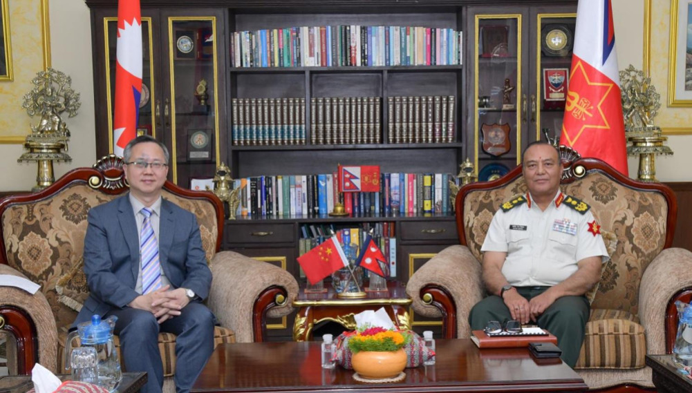 Meeting of Chinese Ambassador with Chief of Army Staff