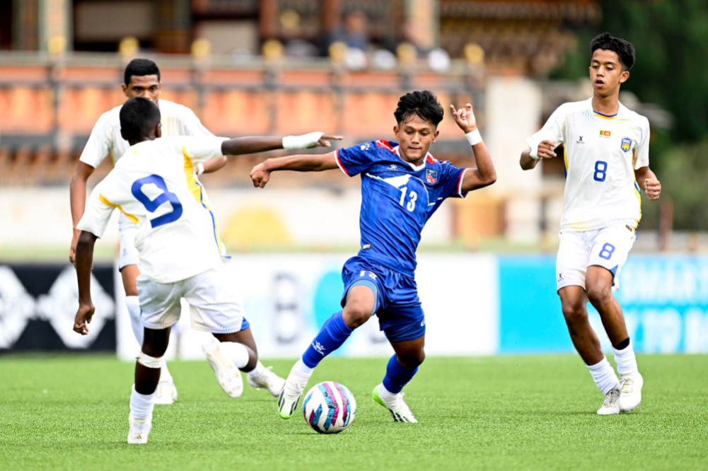 SAFF U-17 Championship: Nepal won 4-0 against Sri Lanka