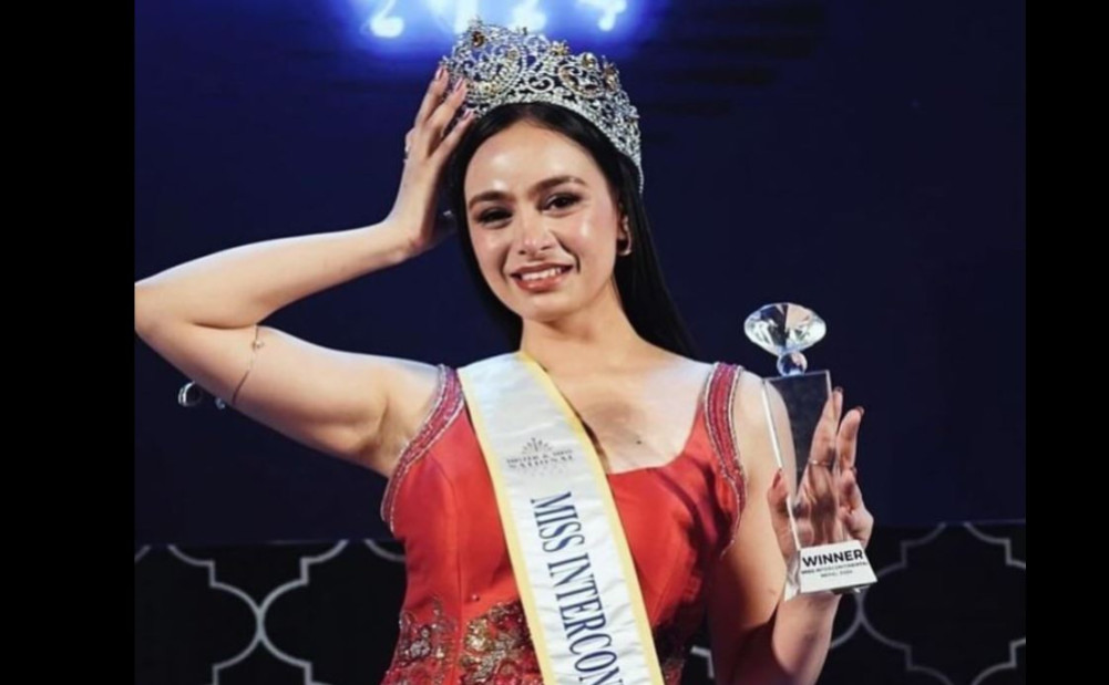 Ayushnova became 'Miss Intercontinental Nepal'