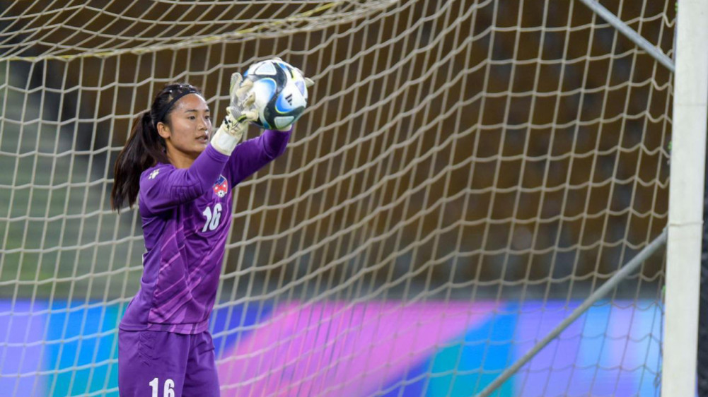 Reliable goalkeeper Angela