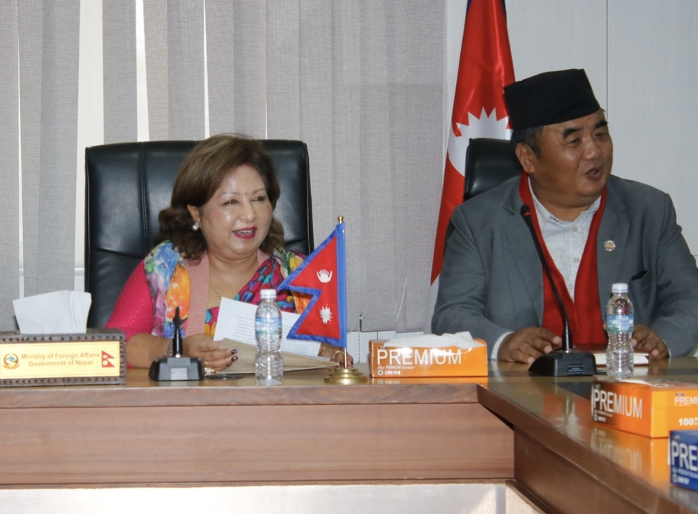 Foreign Minister's request to help in the development of diplomacy