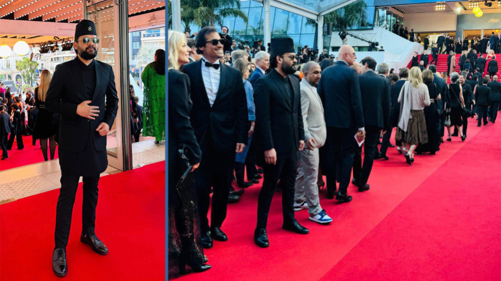 Mayor Balen on the Cannes red carpet