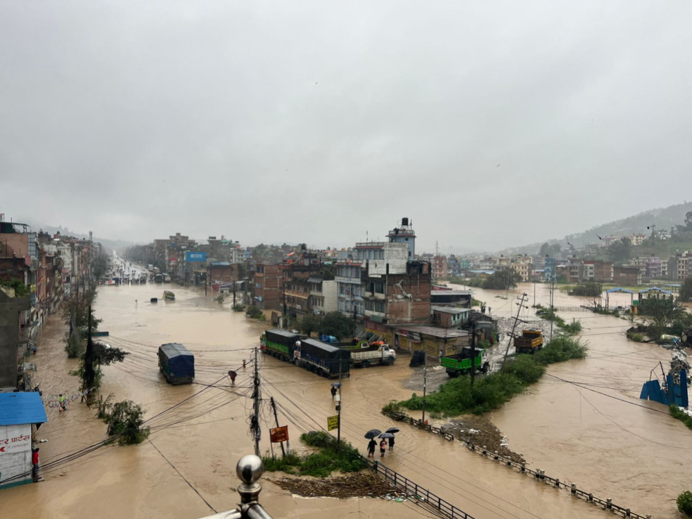 Floods and landslides blocked Araniko and BP highways