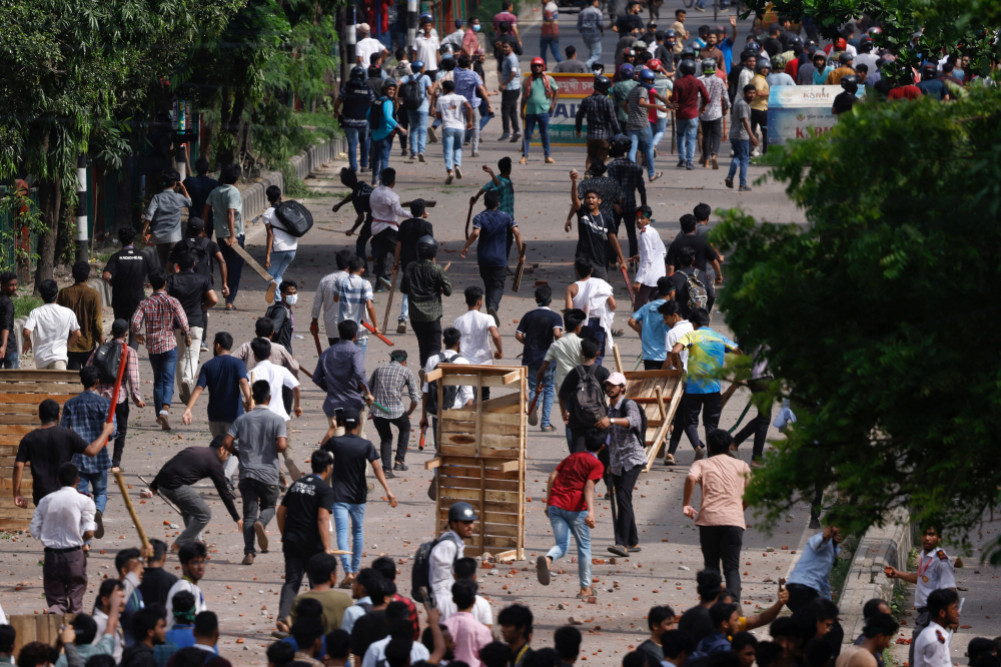Nepali students in Bangladesh are requested by the embassy not to go out except for essential work