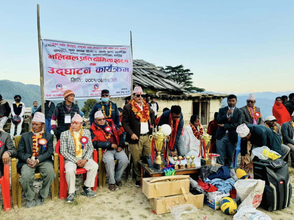 Provincial inter-municipal level volleyball tournament started in Jumla