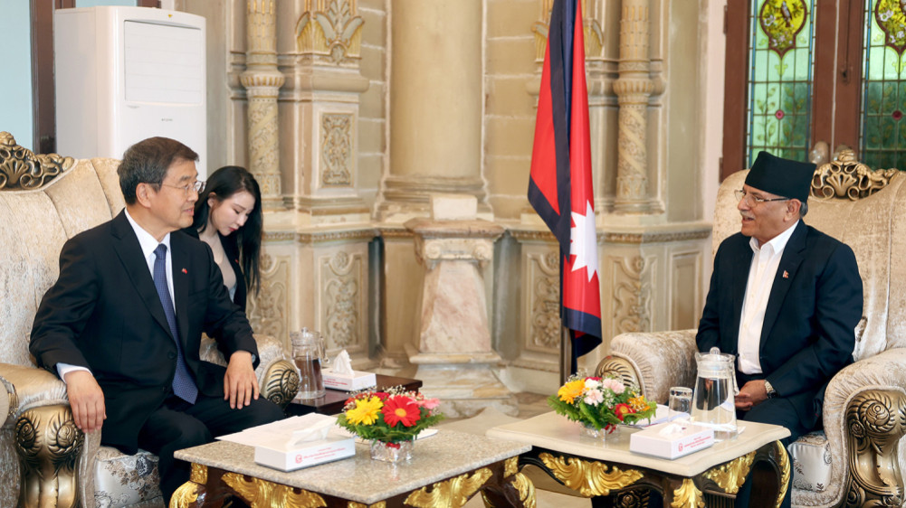 Chinese leader in political meeting