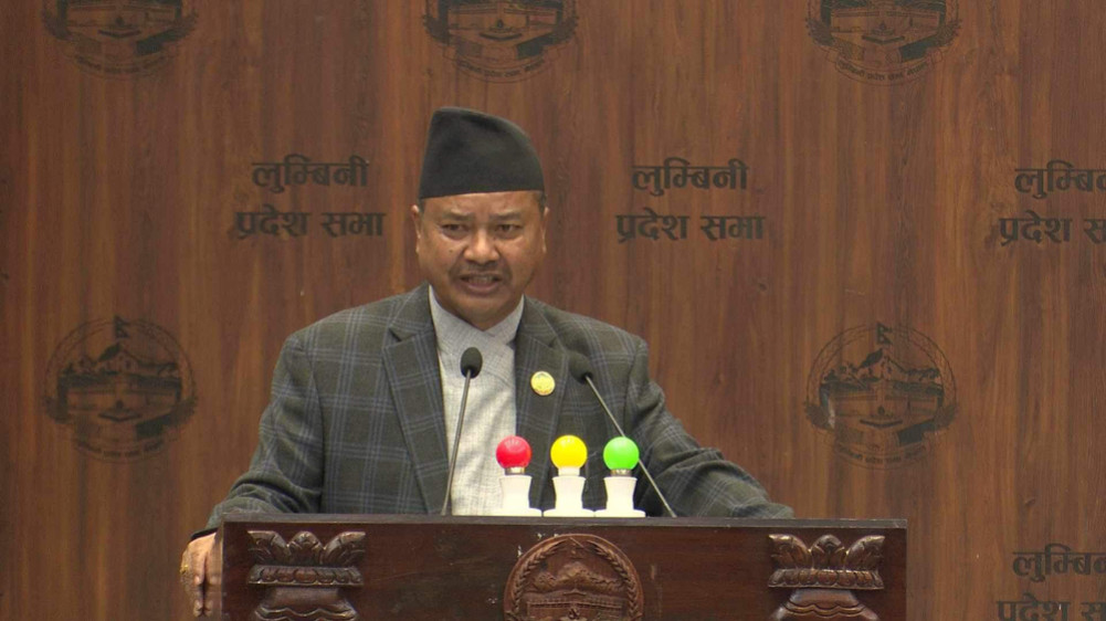 Chief Minister of Lumbini Chaudhary resigned