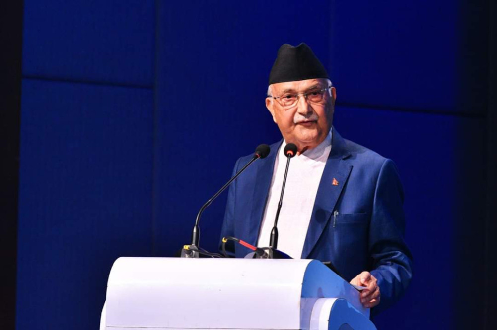 UML President Oli said to foreign investors - ”Invest in Nepal”.