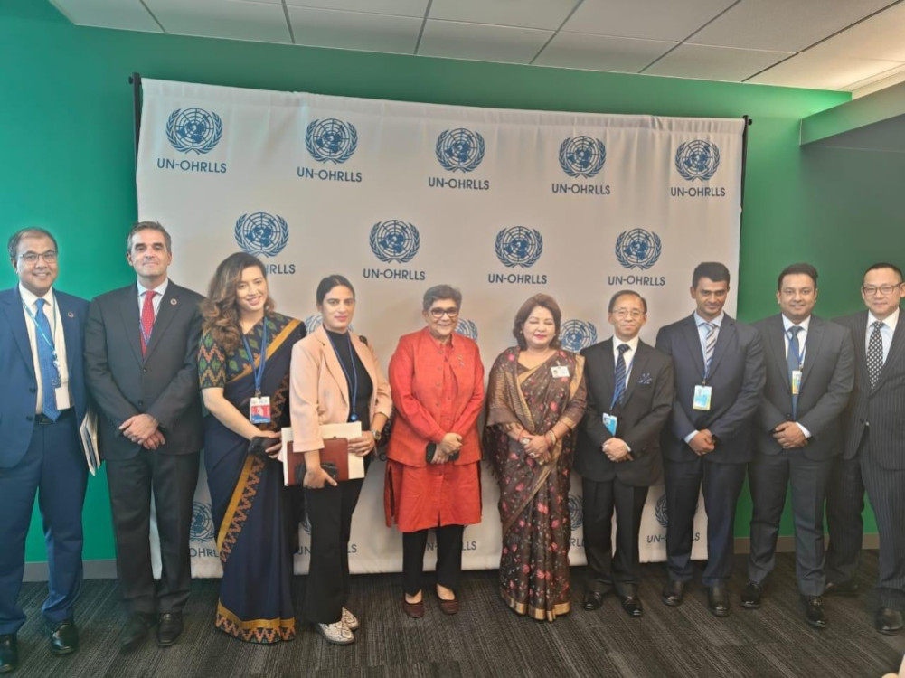 Meeting between Foreign Minister Rana and High Representative of UN OHRLS Fatima