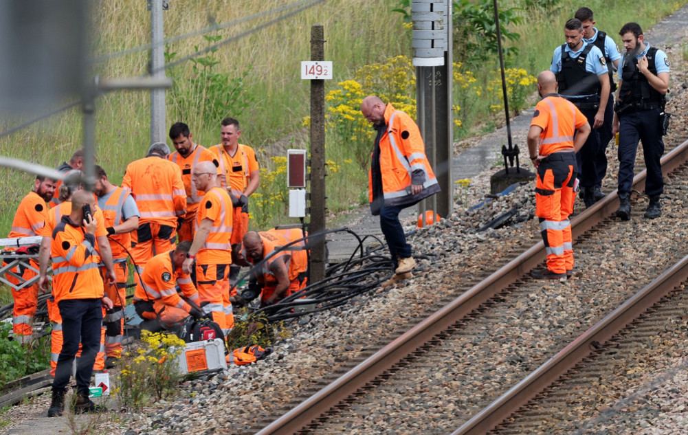 Arson on France's high-speed rail network
