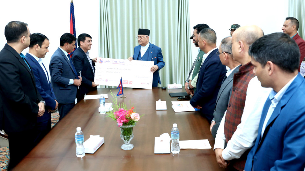 5 crore handed over by IME Group for flood victims