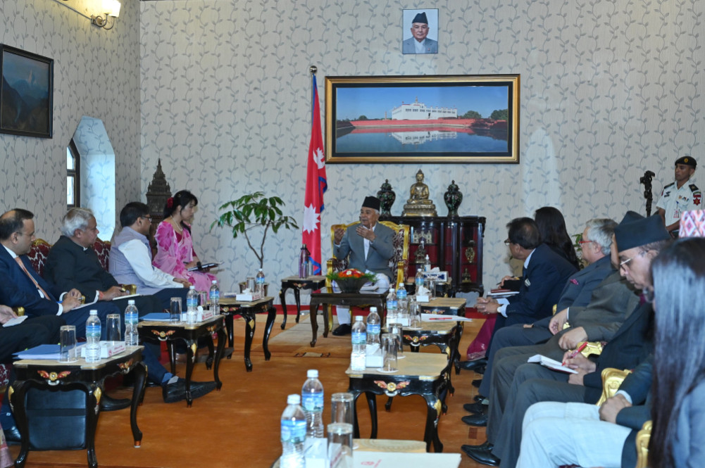 Let's move together Nepal-India to reduce the impact of climate change: President Paudel