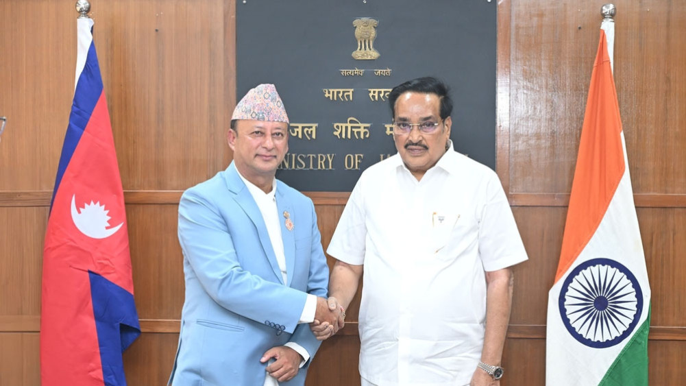 Meeting between Power Minister Khadka and India's Water Power Minister Patil