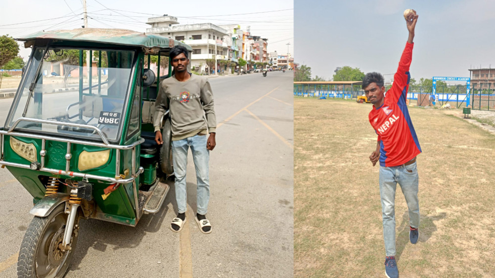 Rickshaw driver National cricketer