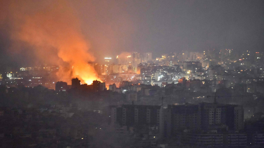 'All night in Beirut there were terrible explosions and flames in the sky'
