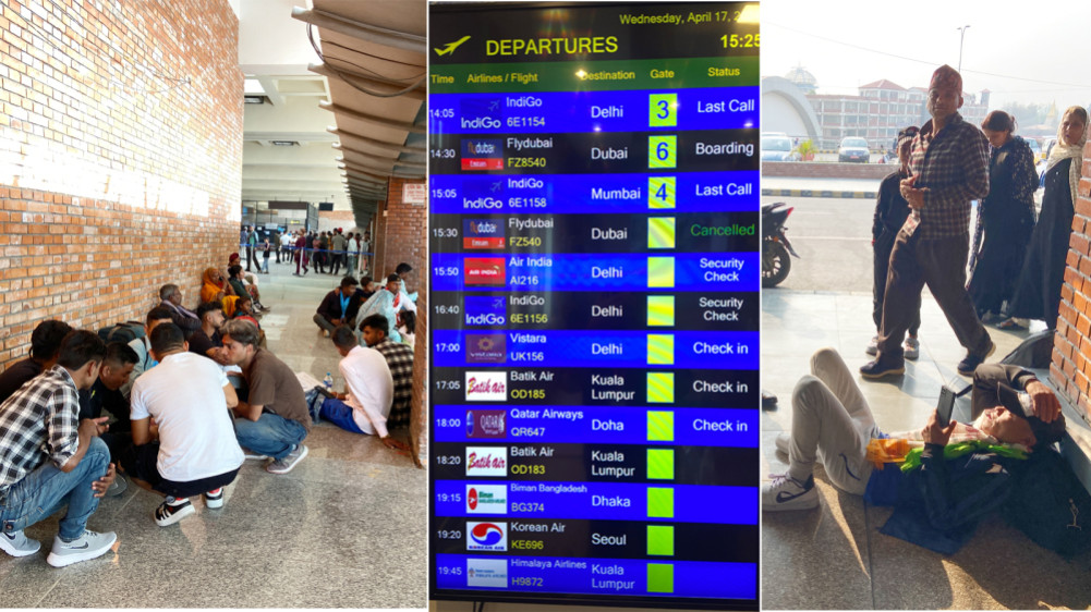 Heavy rains in the Gulf, hundreds of passengers stranded in Nepal