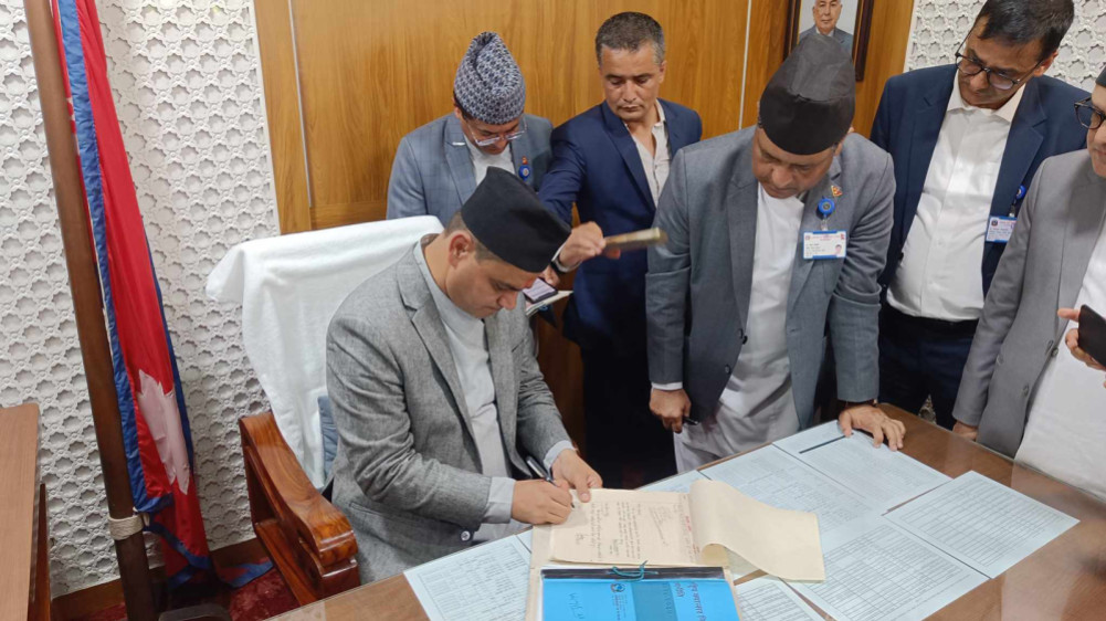 Newly appointed health minister Paudel's commitment to strengthen and manage the integrated health system