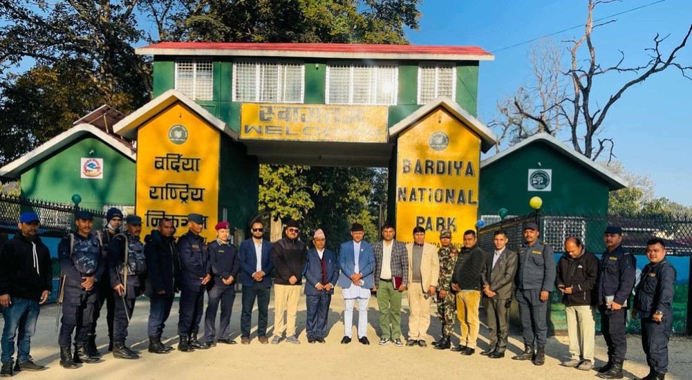 Discussion between Chief Minister of Lumbini and Park on human-wildlife conflict resolution