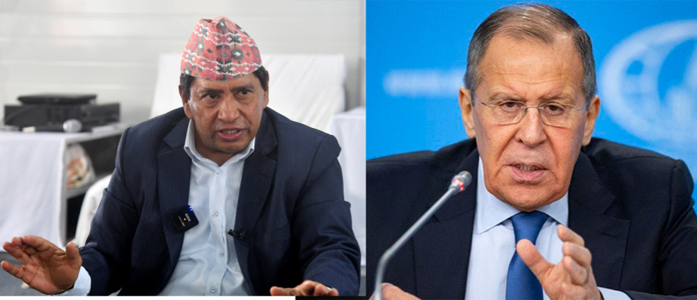 What was the conversation of Foreign Minister Shrestha with the Russian Foreign Minister to stop military recruitment?