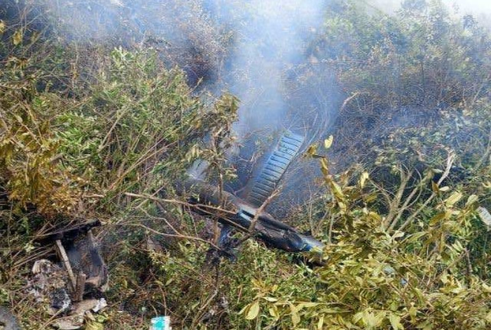 'The helicopter lost contact with the tower within 3 minutes of its flight'