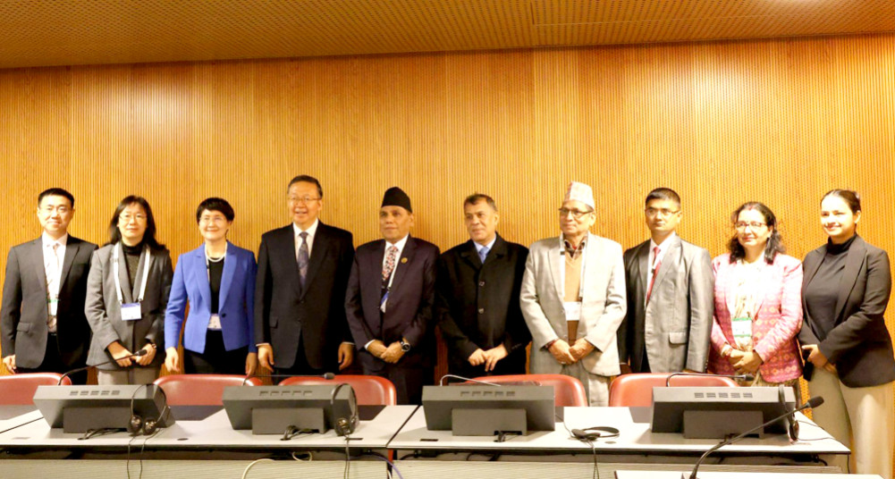 Meeting between Nepal and Chinese parliamentary delegation in Geneva