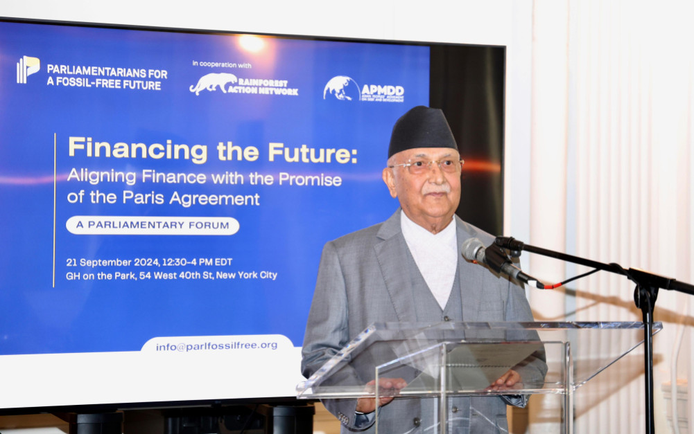 Countries that emit carbon must pay compensation: Prime Minister Oli