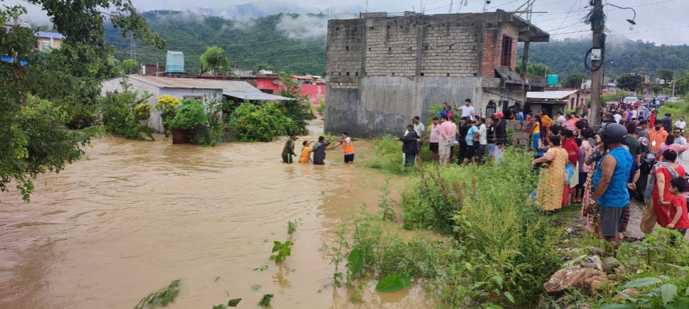 Two dozen houses flooded due to rain