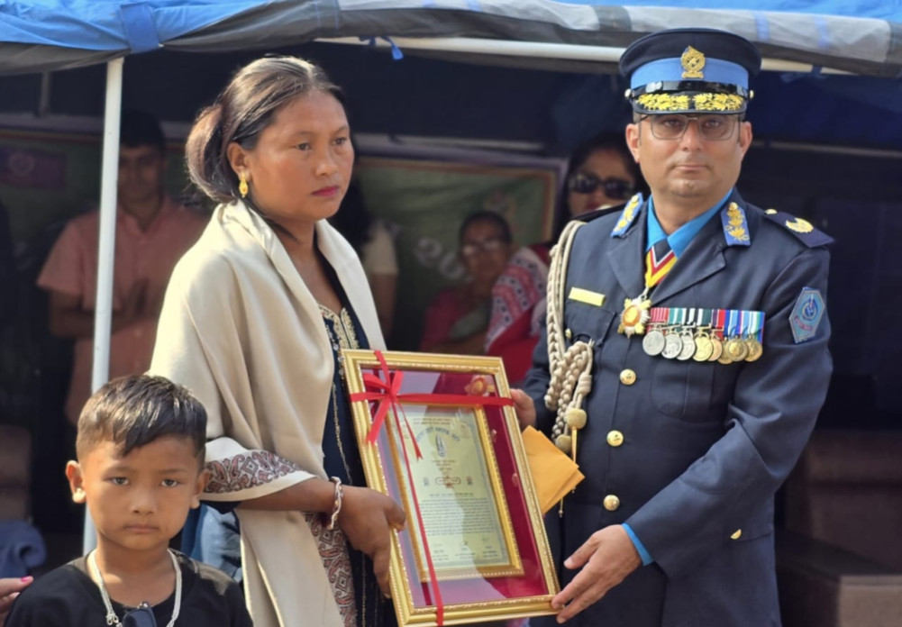 Honoring the families of martyrs on Police Day