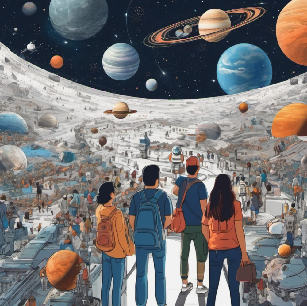 Booming space tourism