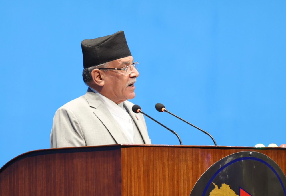 Prime Minister Dahal's request to UML-Congress: Do not lead the nation to conflict in the name of constitutional amendment by engaging in deception.